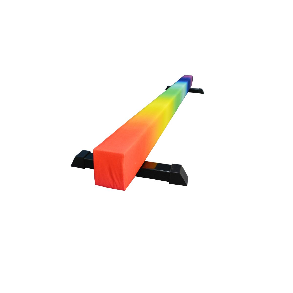 Cannons UK Rainbow 8ft Solid Gymnastics Beam with Adjusting Legs height between 26cm-44cm. B GRADE BARGAIN CORNER 2101 - Cannons UK