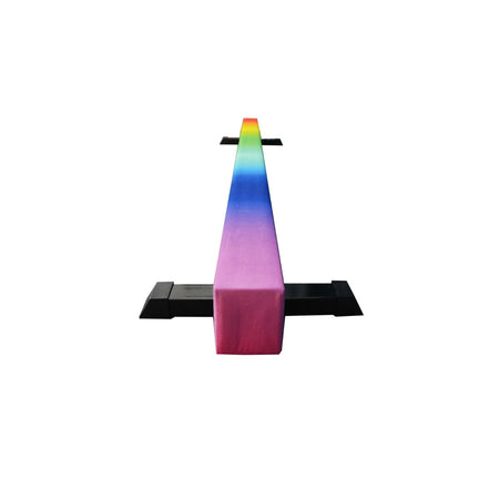 Cannons UK Rainbow 8ft Solid Gymnastics Beam with Adjusting Legs height between 26cm-44cm. B GRADE BARGAIN CORNER 2101 - Cannons UK