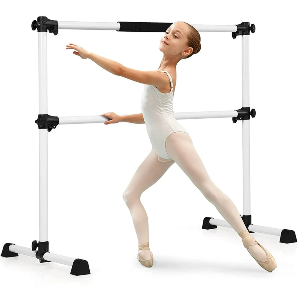 Freestanding and portable Double Ballet stretch Barre