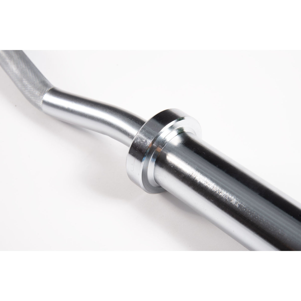 Olympic Gym Curl Bar with collars - Cannons UK
