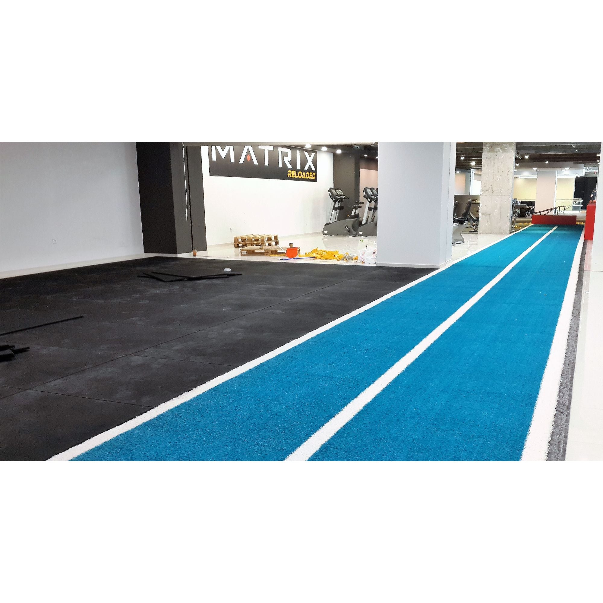 Gym Running and Sled Track 10m x 2m available in red, green or blue - Cannons UK