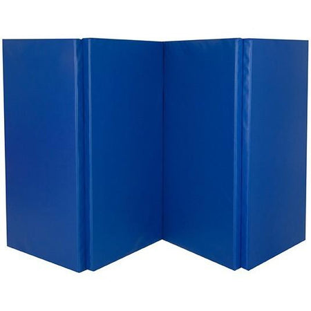 Foldable Gymnastics Mat with carry handles 8ft x 4ft x 50mm Pink or Blue - Cannons UK