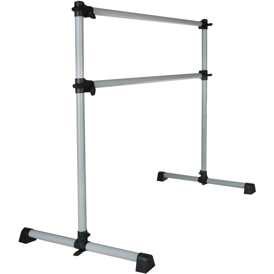 Silver Freestanding and portable Ballet / stretch Barre A GRADE BARGAIN CORNER - Cannons UK
