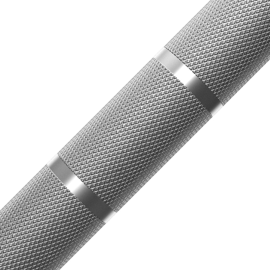 Chrome 7ft Olympic barbell IWF standard knurling 1,000lb max load - Cannons UK