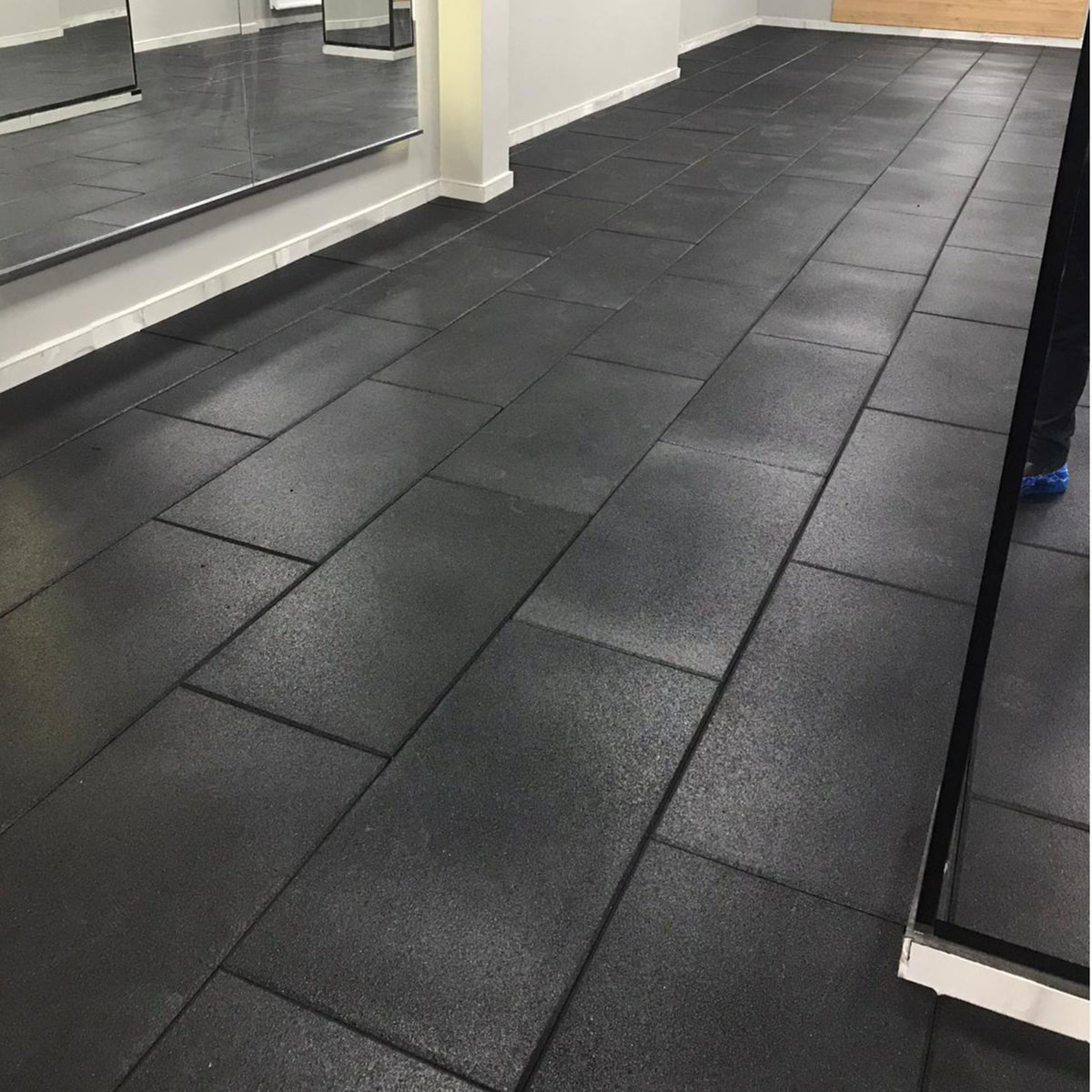 18m2 single garage package, BeFit Flatline Black Rubber Gym Flooring - Cannons UK