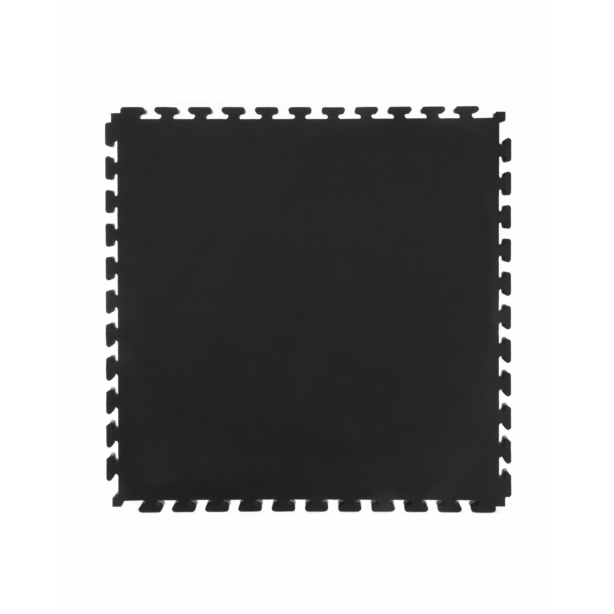Cannons UK 30mm reversible jigsaw mat black side with interlocking edges.