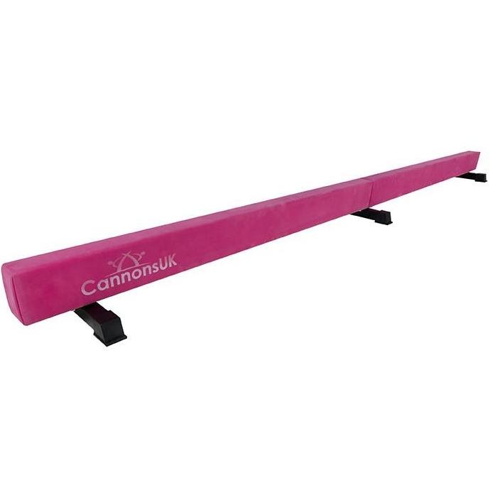 Cannons UK 12 ft Solid Beam (pink) — full length side profile, faux suede cover, 10 cm height, 15 cm width.
