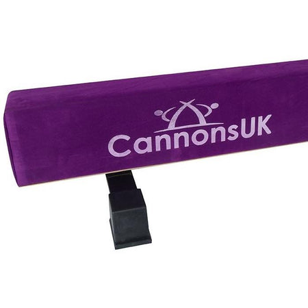 Purple 12 ft Solid Beam — angled side profile view showing 10 cm height and 15 cm top width.