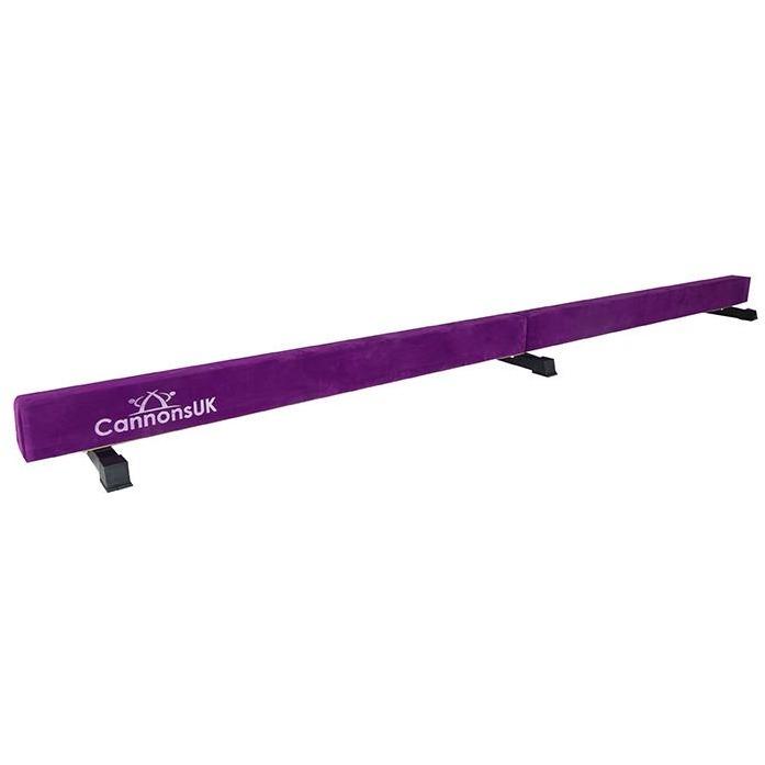 Cannons UK 12 ft Solid Beam (purple) — complete beam profile with faux suede finish and stitched edging.