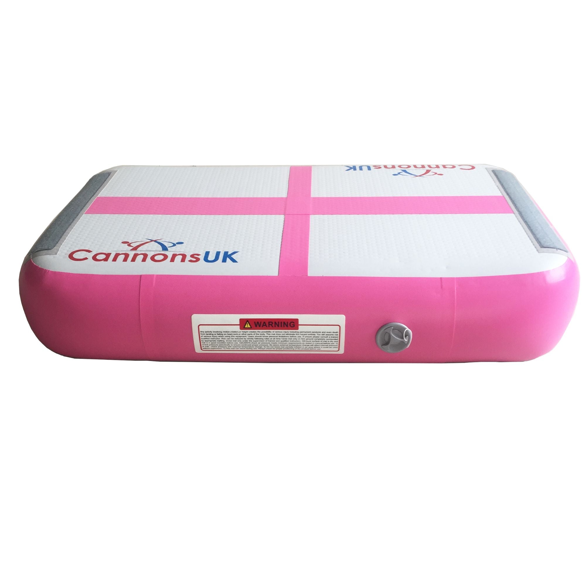 Air Block pink — low isometric angle (opposite side) showing rim radius, deck texture and clean seam finish