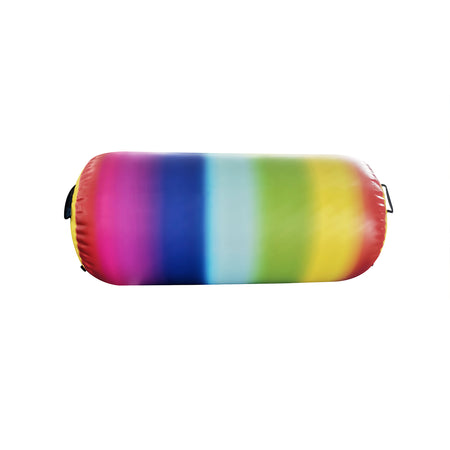 Air Roll rainbow — single horizontal (centre angle); even end caps and handle mounts.