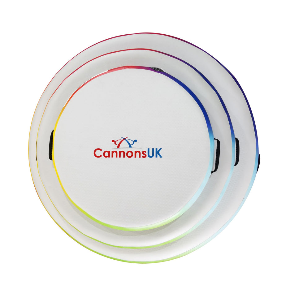 Air Spot rainbow — side profile highlighting the colour-fade band and valve location