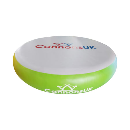 Air Spot rainbow — top view with centred logo; multicolour band around the edge for quick size ID