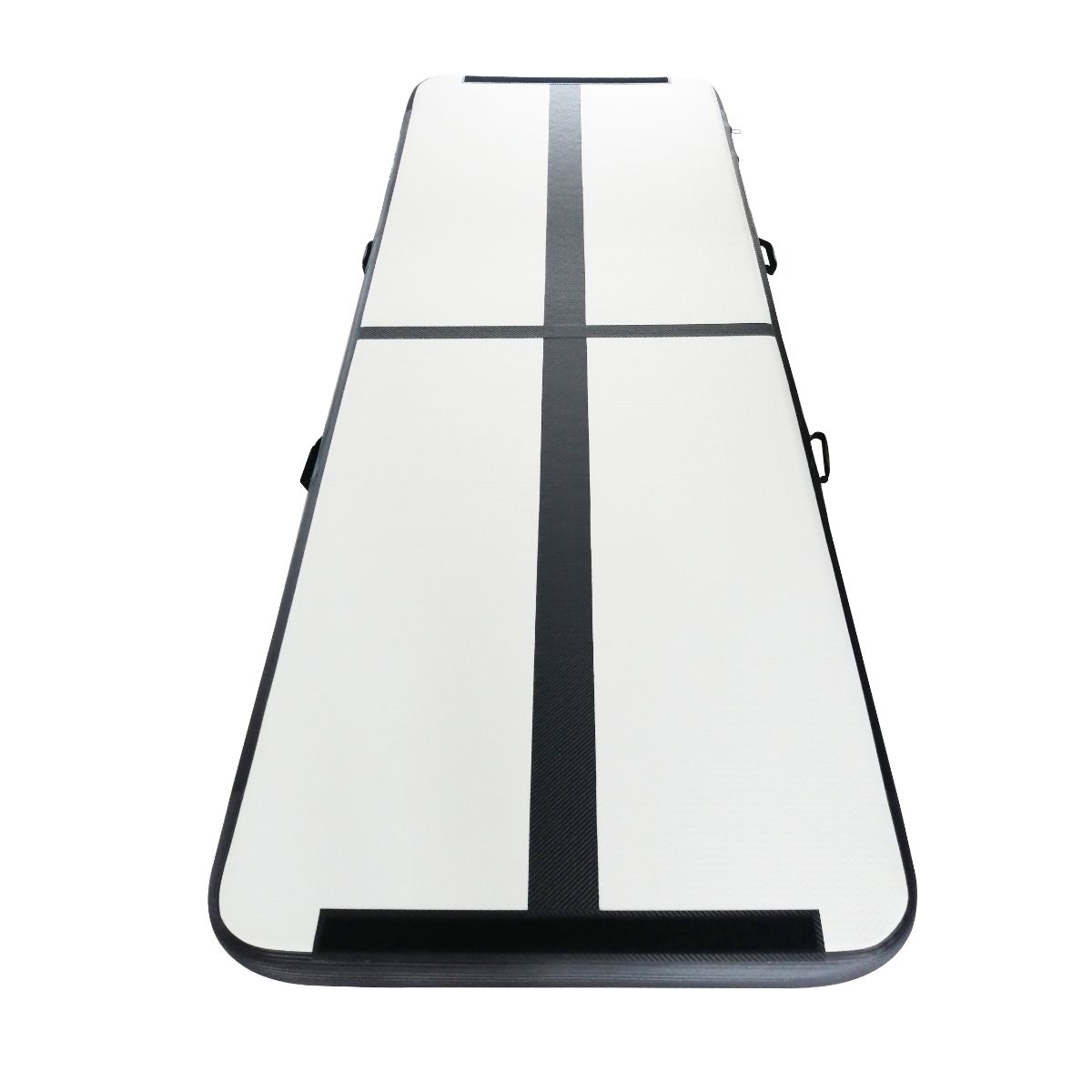 Air Track Pro 3×1×10cm — black portrait top view with black centre line, black rails and low-profile handles