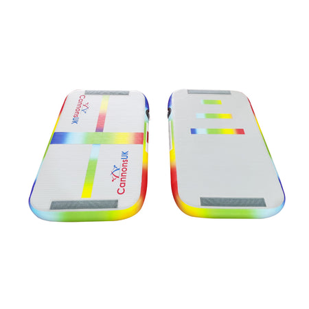 Air Board rainbow — pair front view (cross vs three-bar sides)