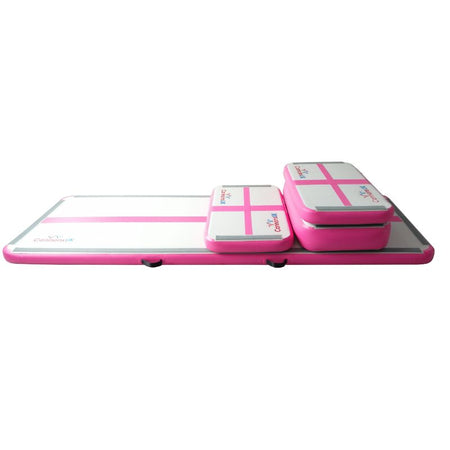 Home Edition Pink — low side/top layout of the set; demonstrates relative sizes of Air Boards (10cm) and Air Block (20cm) on the 3m floor