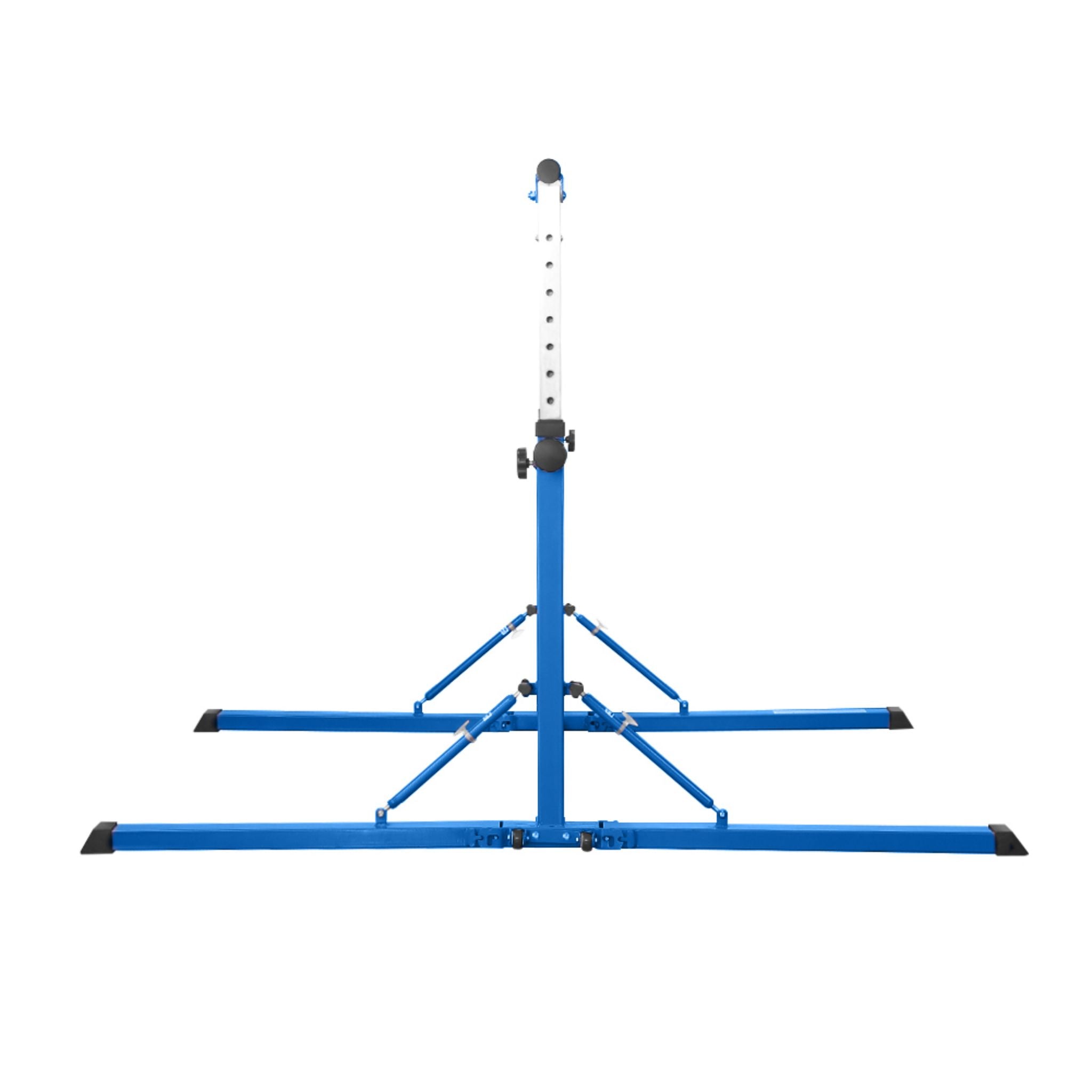 Height scale post detail with part-blue lower section — quick reference for repeatable bar settings