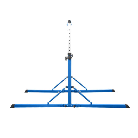 Height scale post detail with part-blue lower section — quick reference for repeatable bar settings