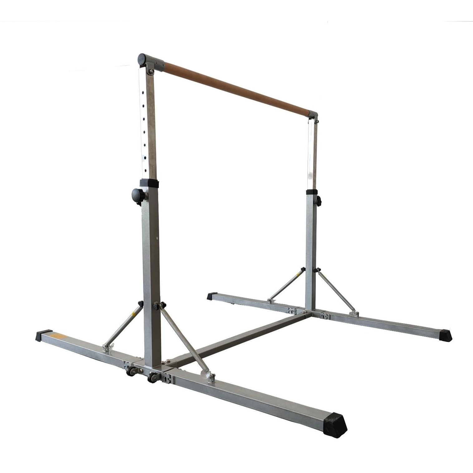 Silver wide front studio view — stable base for beginner gymnastics and shaping