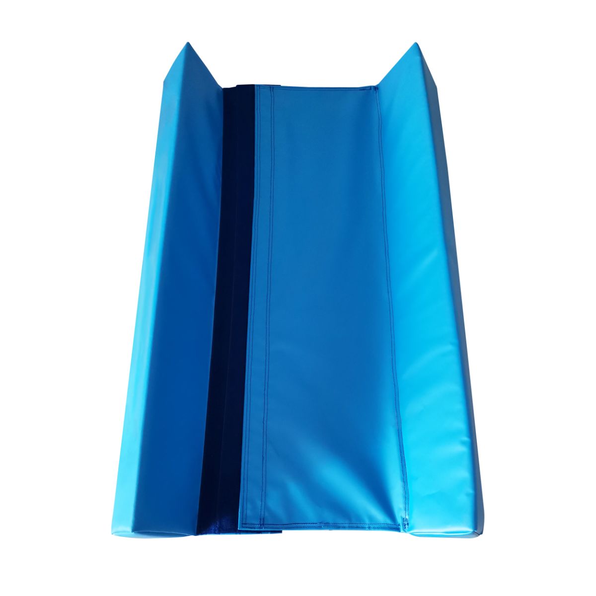 Single blue Pro Air Rolls wedge three-quarter angled view for tumbling progressions and conditioning