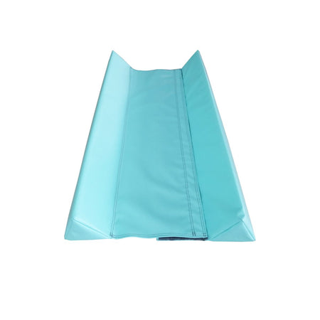 Mint U-cradle wedge angled perspective — secure air-roll cradle for safer tumbles. 