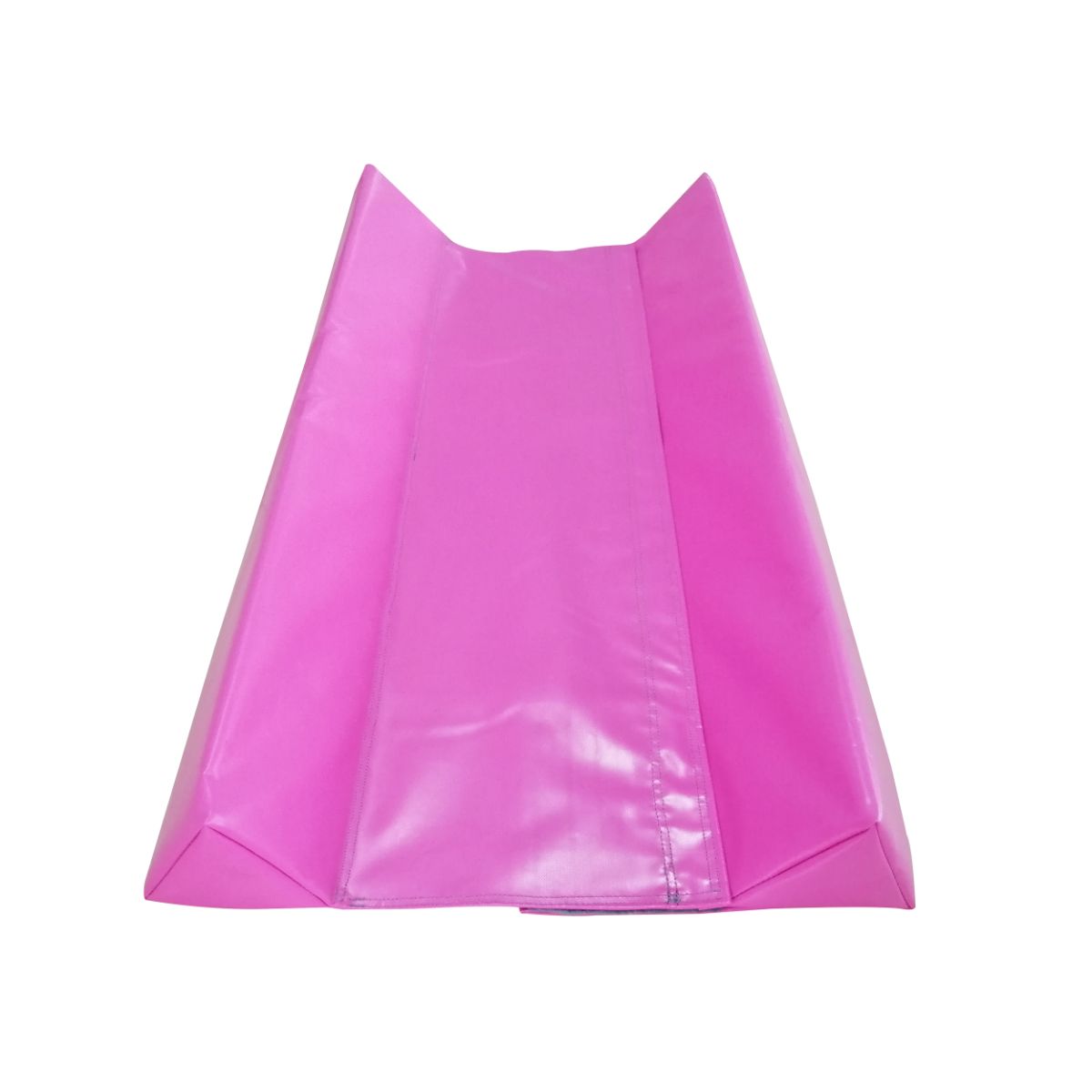 Pink stabiliser wedge laid flat, horizontal — useful for conditioning and shaping exercises. 