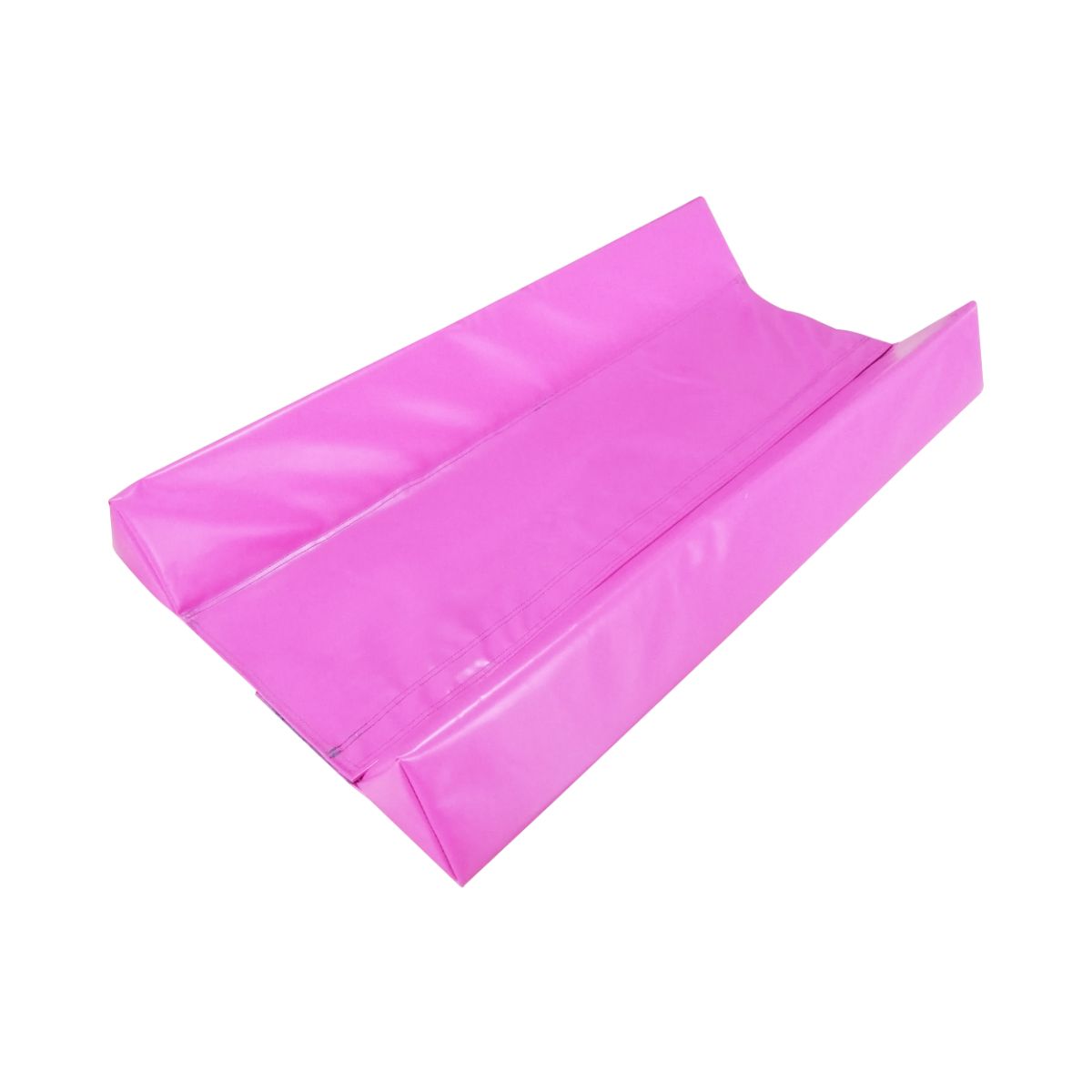 Pink U-cradle wedge tall profile — higher sidewalls for added lateral support during drills. 