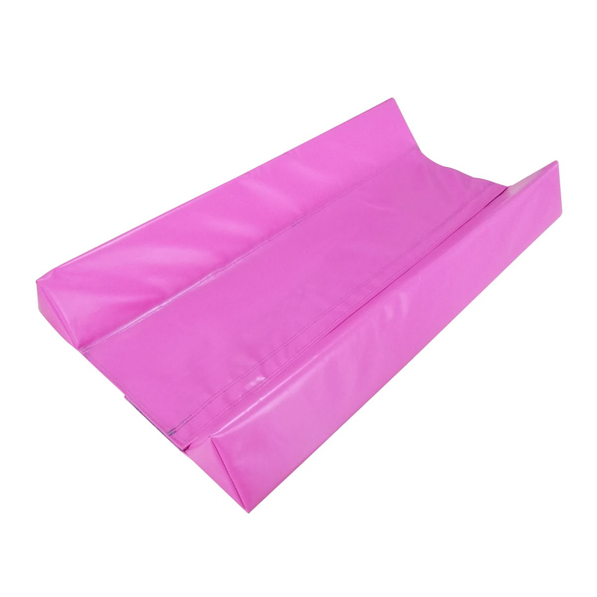 Pink U-cradle wedge with black inner panel — added grip and durability for repeated sessions. 