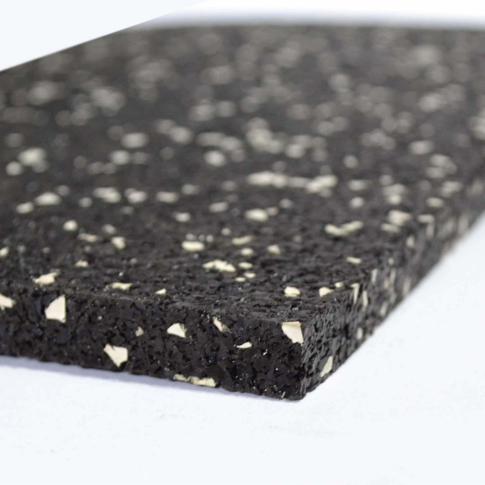 Smirna 8mm white/grey fleck slab angled perspective — thickness and edge profile for easy fitting