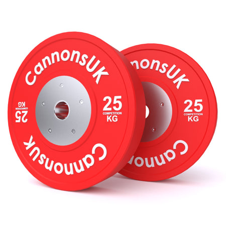 Competition Bumper Plates 10kg to 25kg - Cannons UK