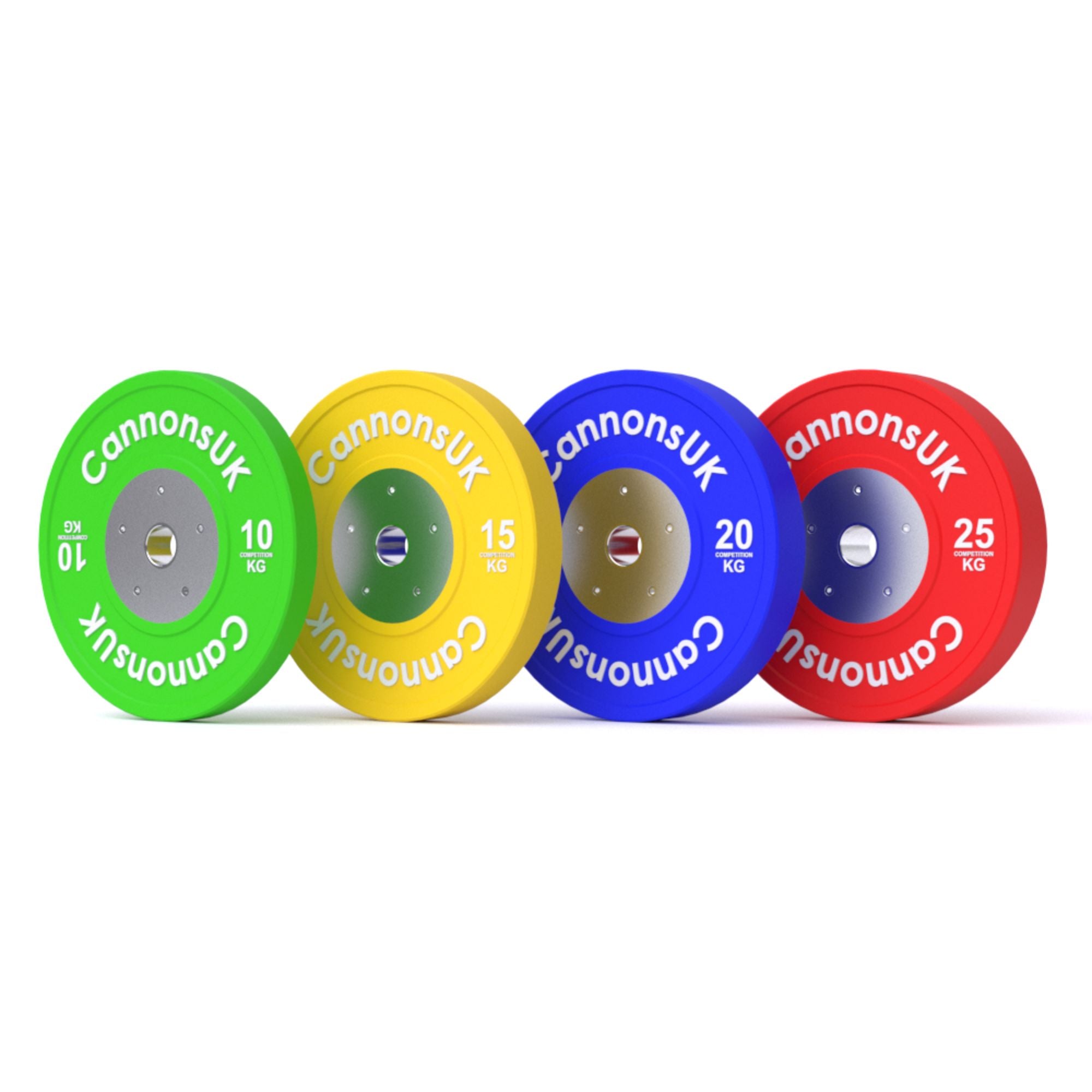 Competition Bumper Plates 10kg to 25kg - Cannons UK