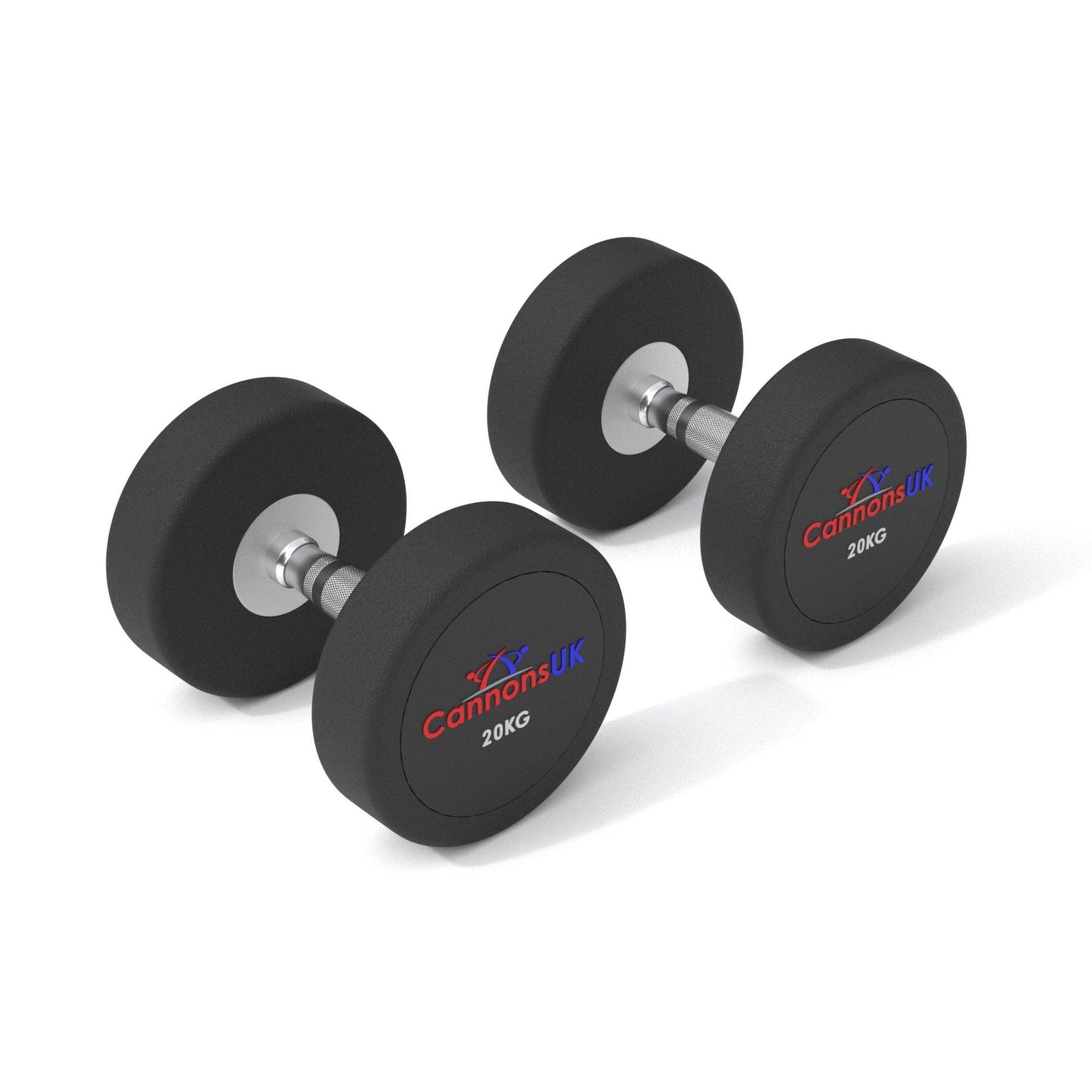 Rubber Dumbbells 2.5kg to 50kg - Cannons UK