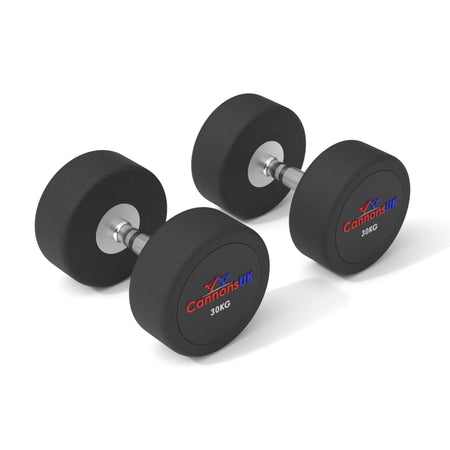 Rubber Dumbbells 2.5kg to 50kg - Cannons UK