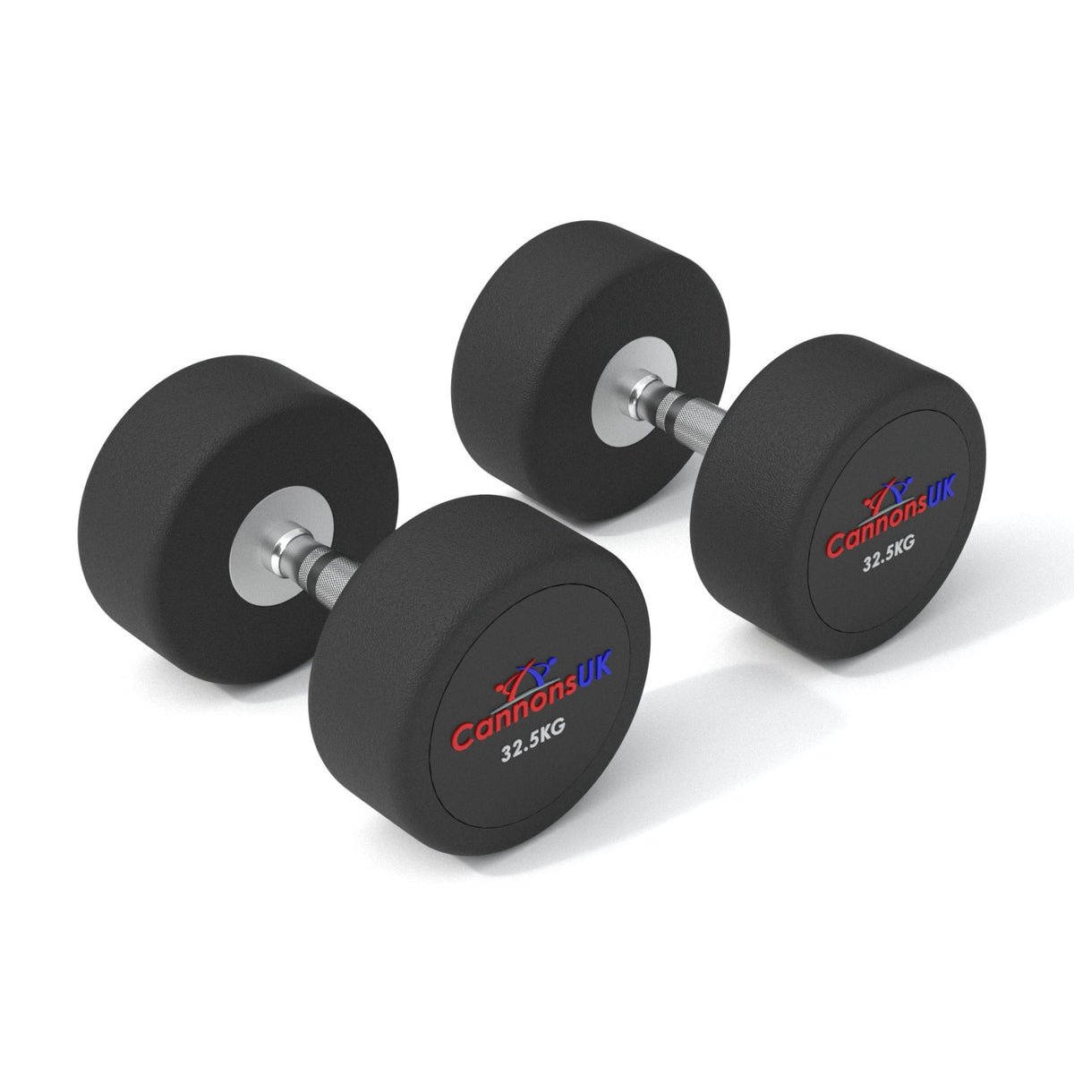 Rubber Dumbbells 2.5kg to 50kg - Cannons UK