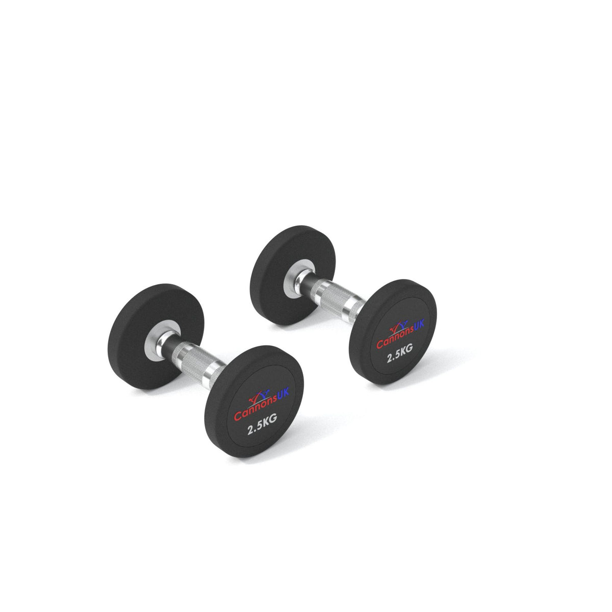 Rubber Dumbbells 2.5kg to 50kg - Cannons UK