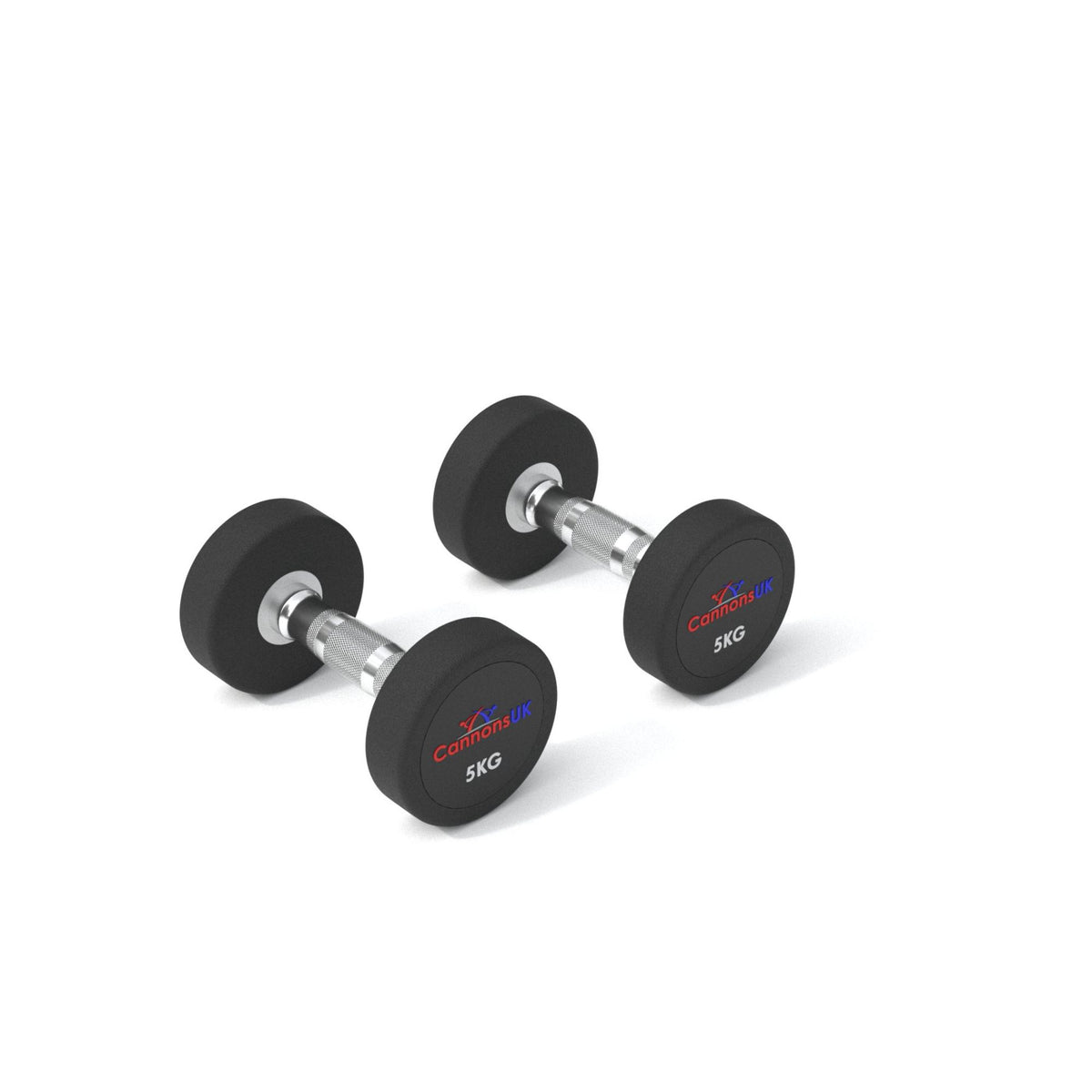 Rubber Dumbbells 2.5kg to 50kg - Cannons UK