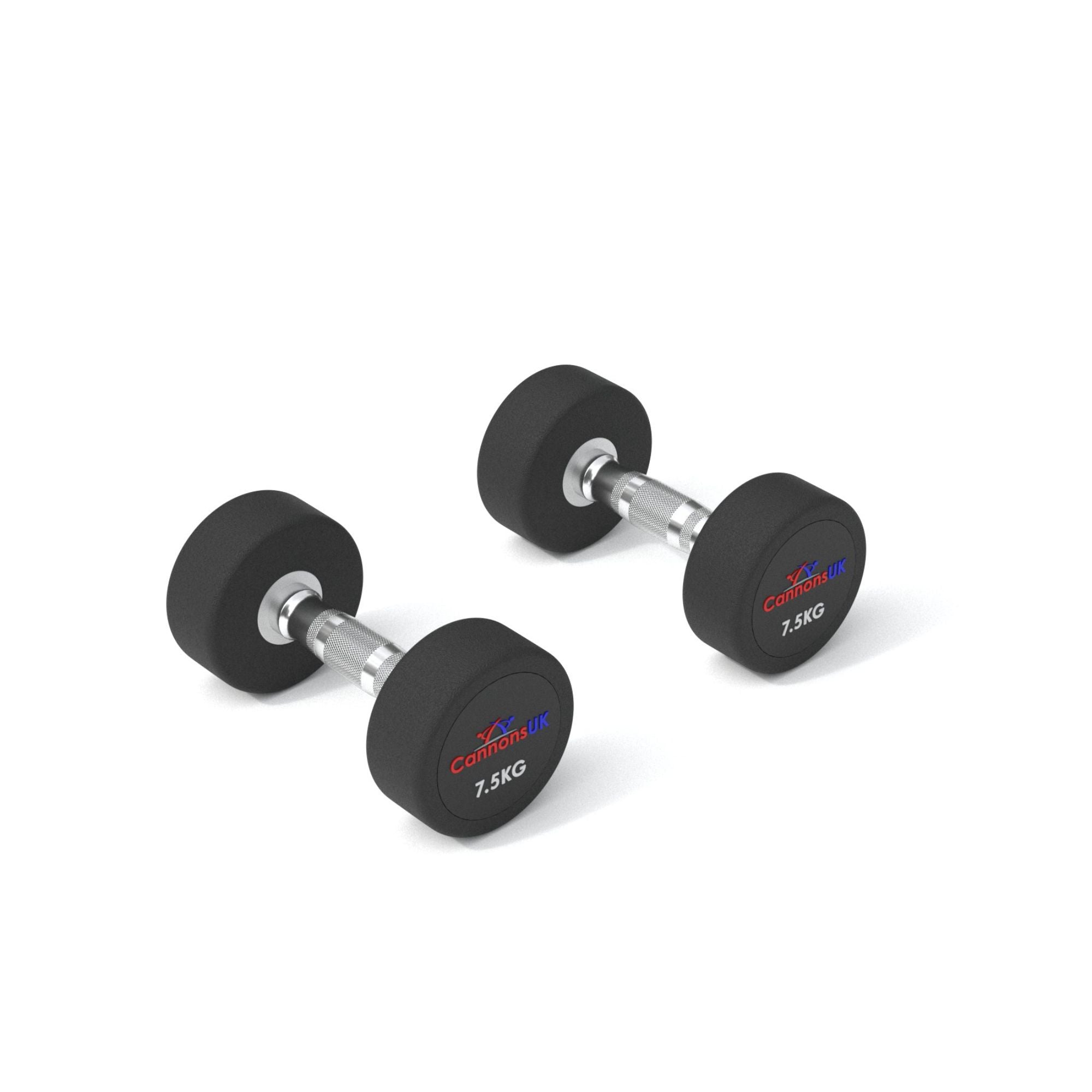 Rubber Dumbbells 2.5kg to 50kg - Cannons UK