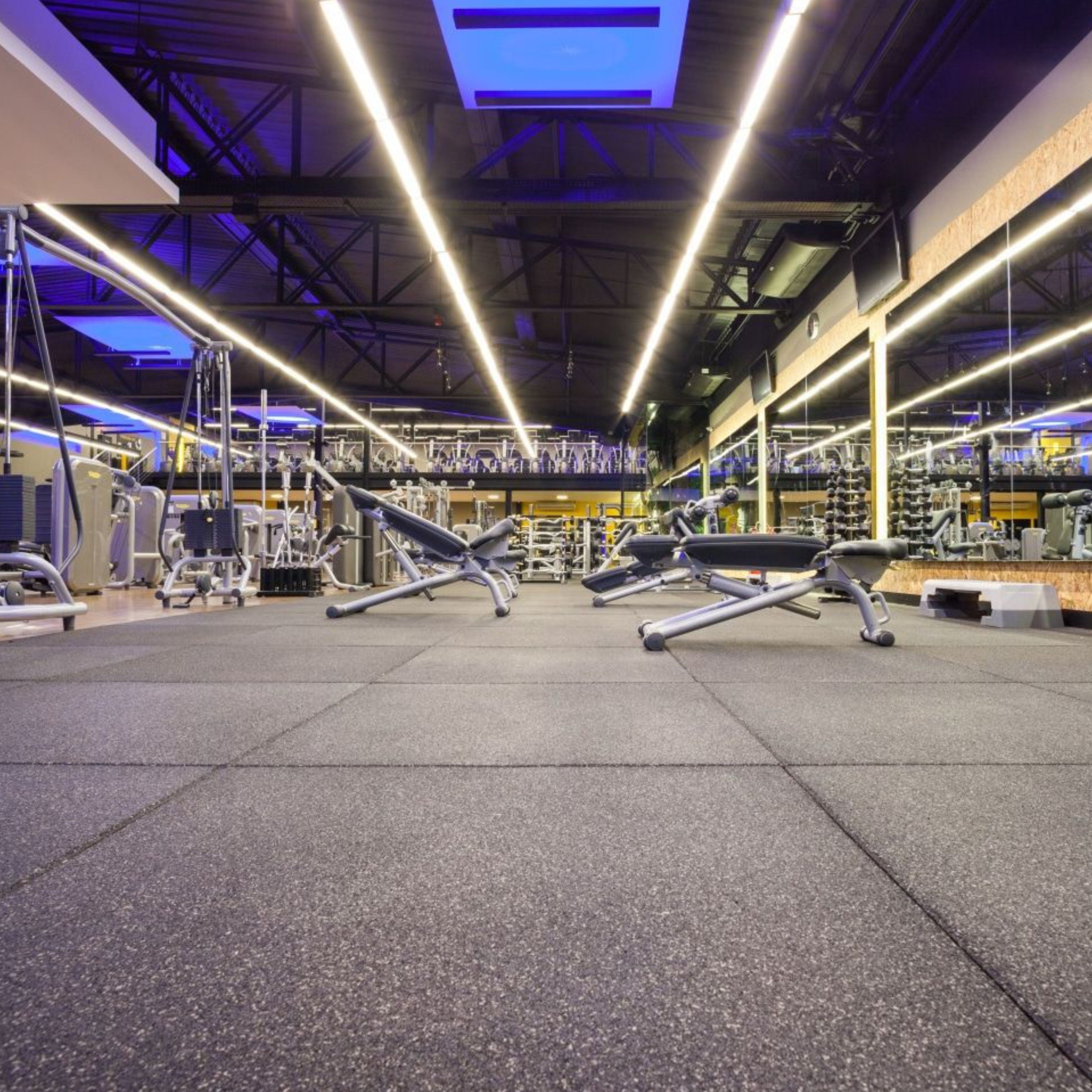 55m2 triple garage package, 20mm Flatline Pro Black Rubber Gym Flooring - Cannons UK