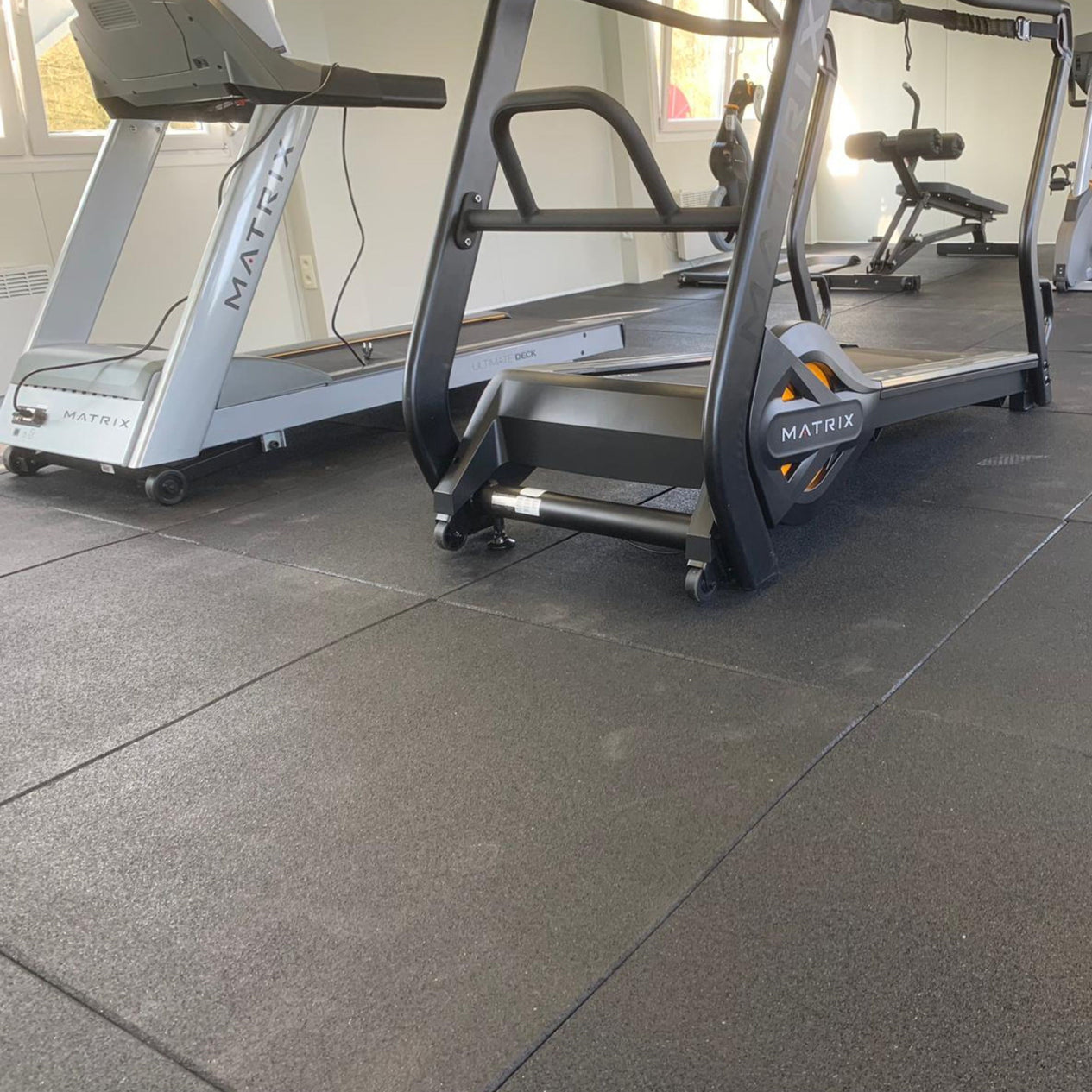 55m2 triple garage package, 20mm Flatline Pro Black Rubber Gym Flooring - Cannons UK