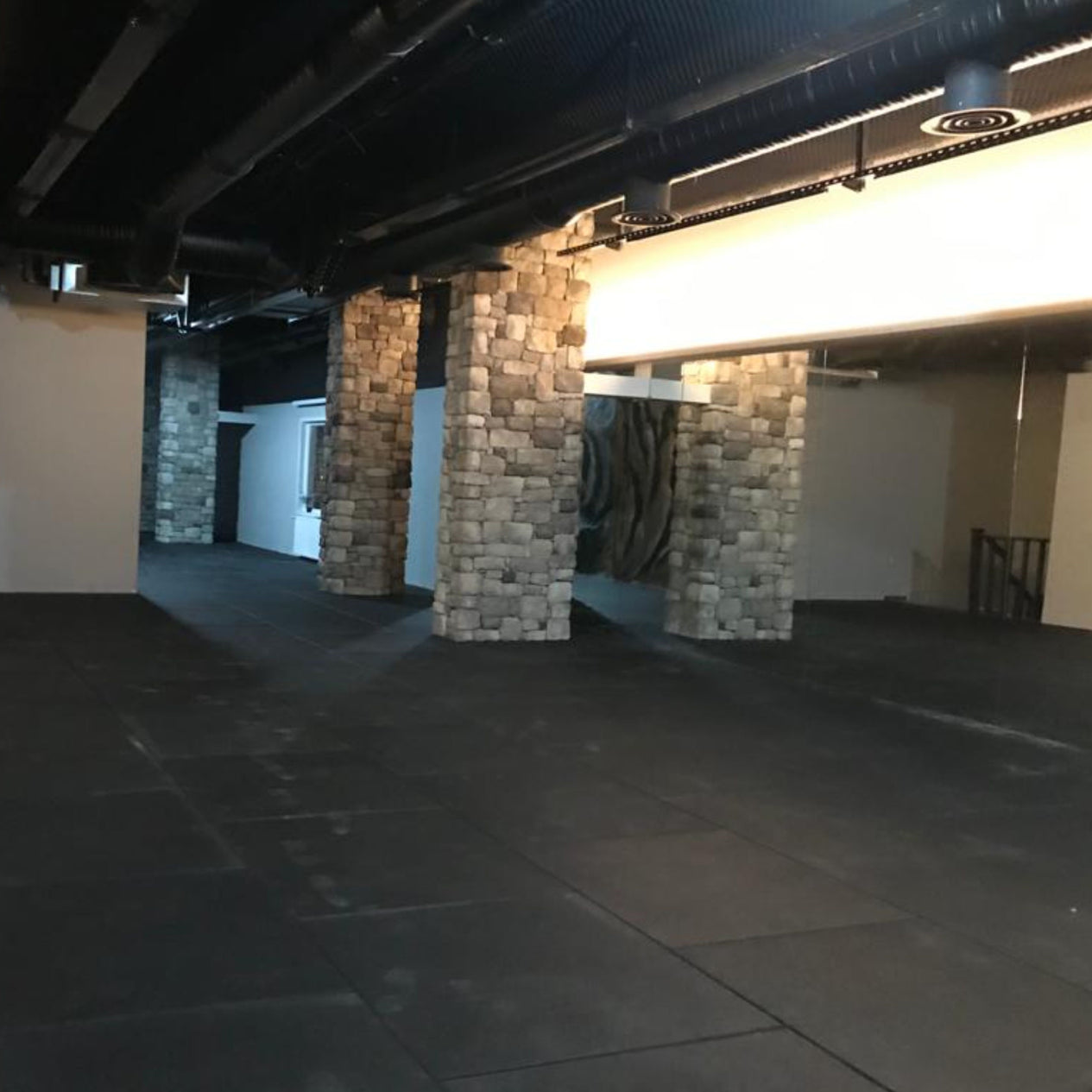 55m2 triple garage package, 20mm Flatline Pro Black Rubber Gym Flooring - Cannons UK