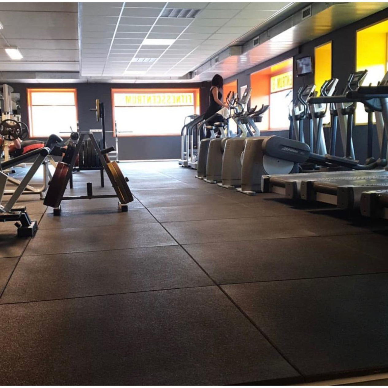 55m2 triple garage package, 20mm Flatline Pro Black Rubber Gym Flooring - Cannons UK