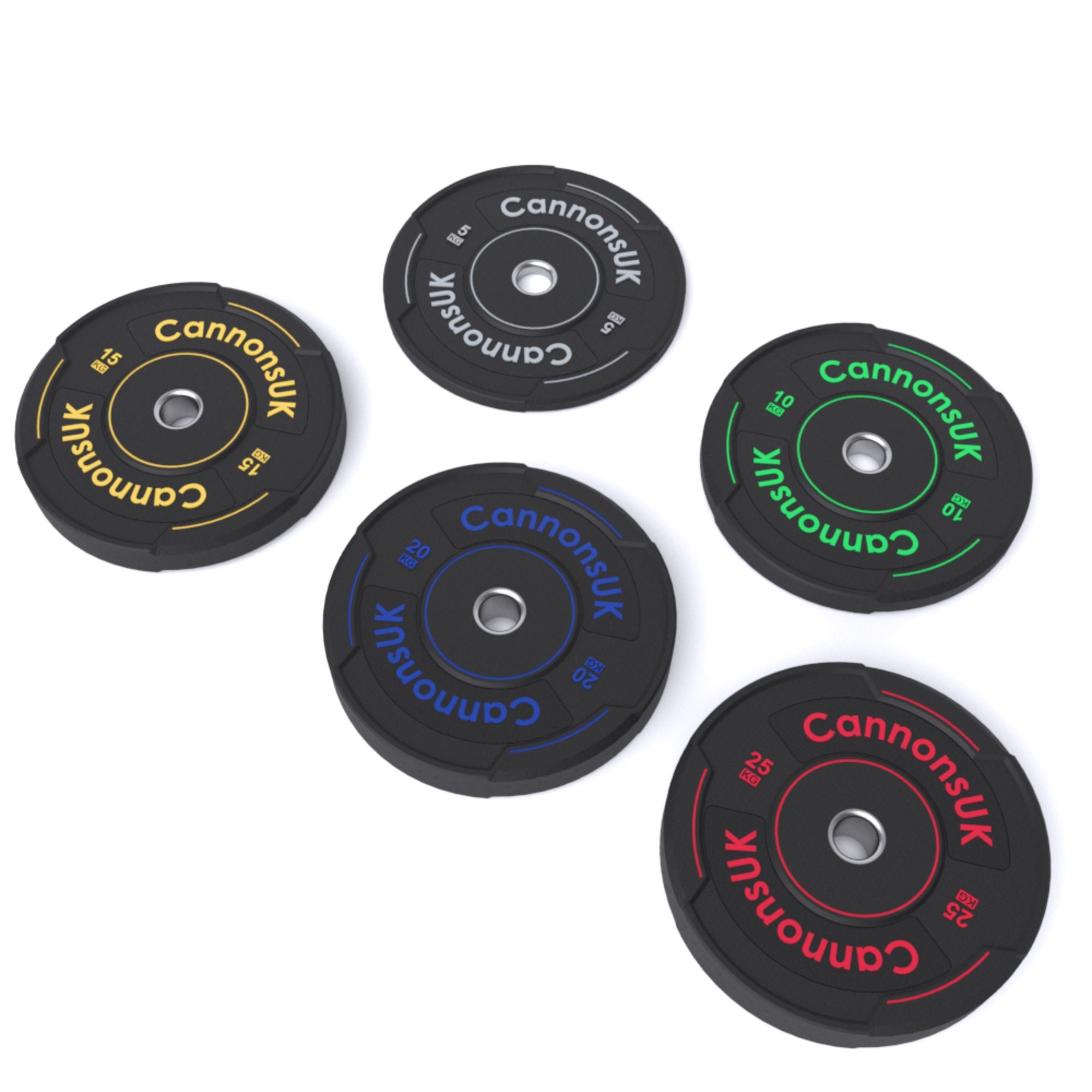 Cannons UK Sport Bumper Plates 5kg to 25kg - Cannons UK