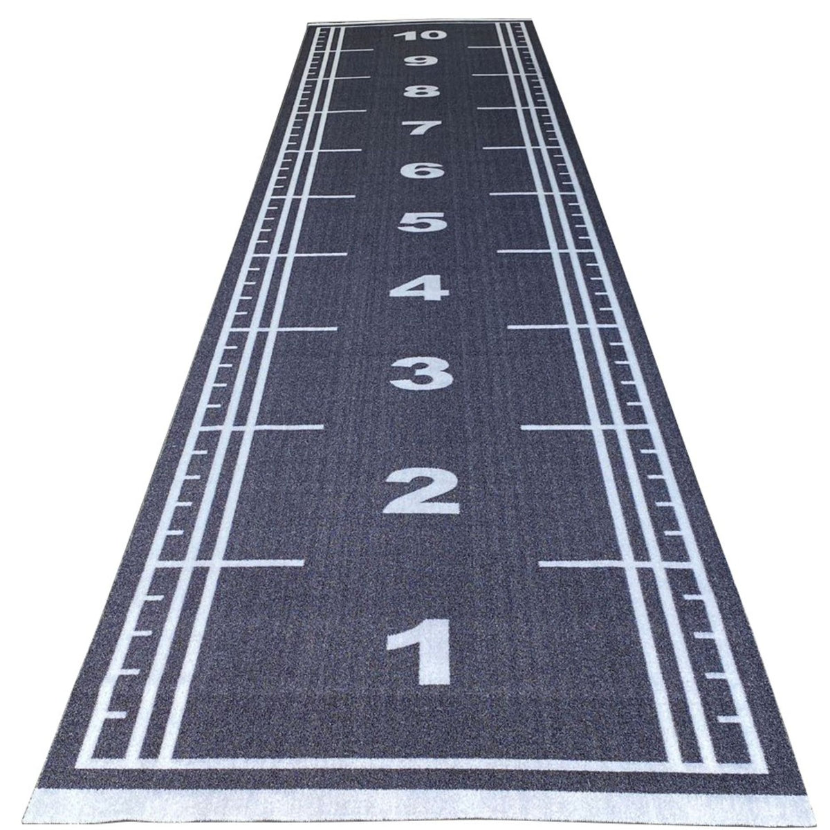 Gym sled track 10m x 2m – black sled track full view  
