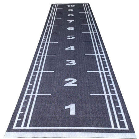 Gym sled track 10m x 2m – black sled track full view  
