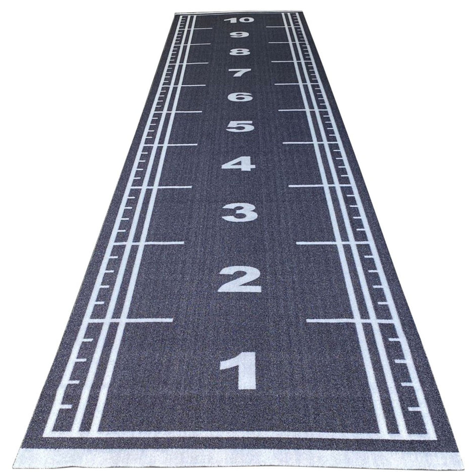 Gym sled track 10m x 2m – black sled track full view  

