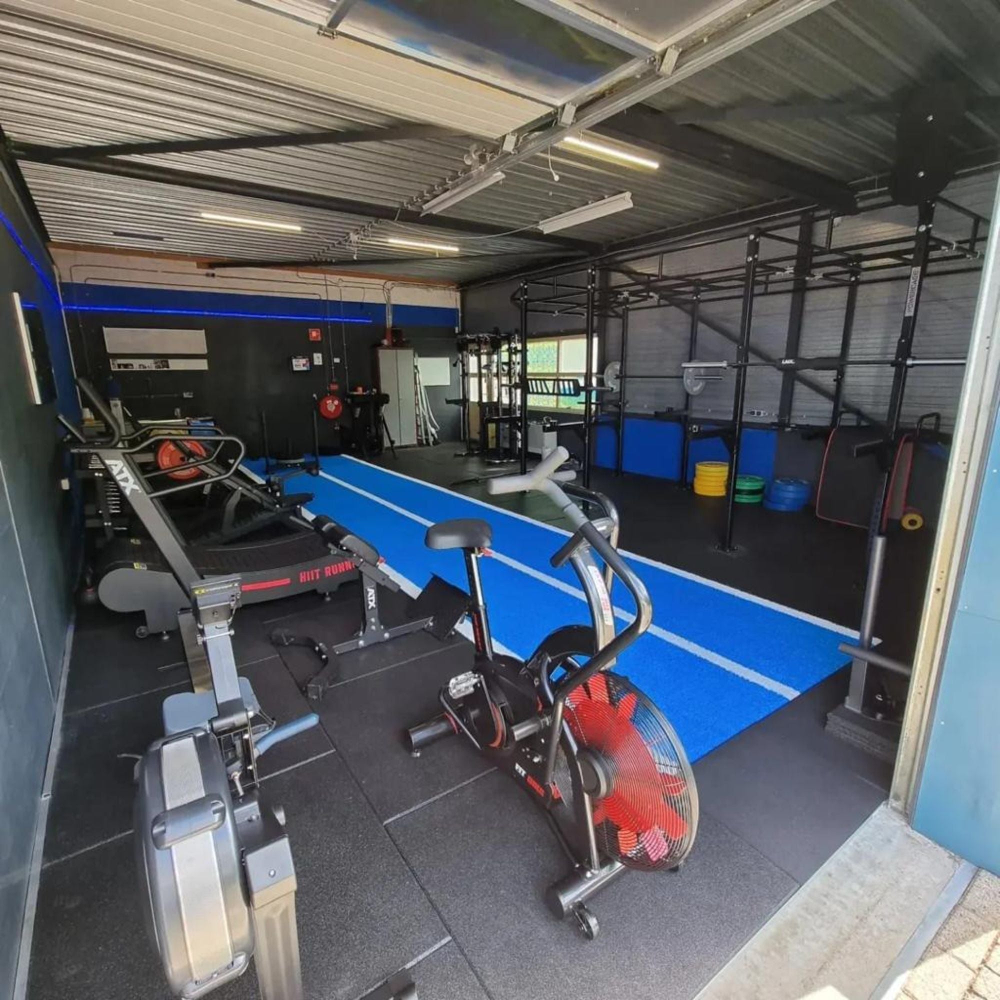 Gym Running and Sled Track 10m x 2m available in red, green or blue - Cannons UK