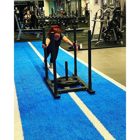 Gym Running and Sled Track 10m x 2m available in red, green or blue - Cannons UK
