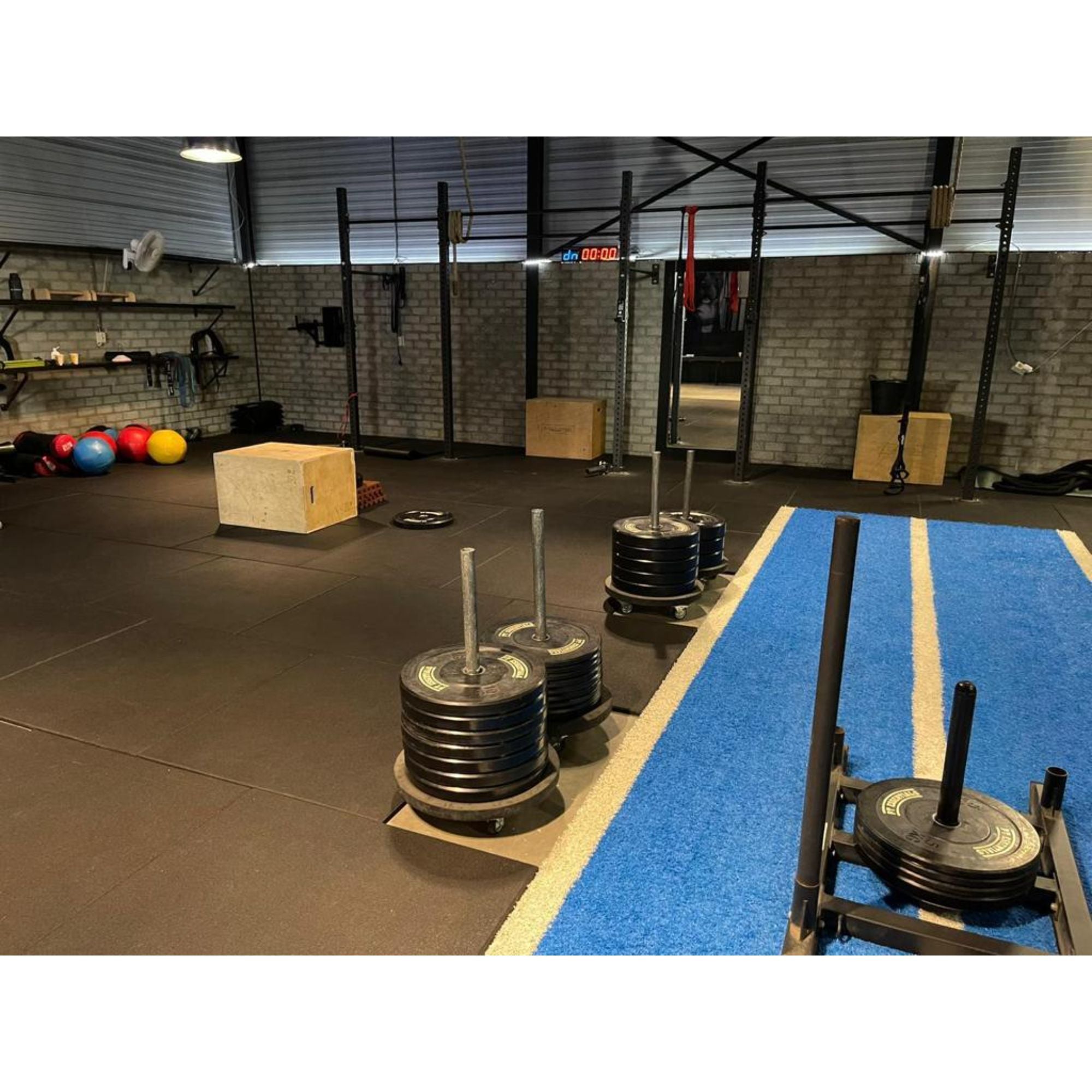 Gym Running and Sled Track 10m x 2m available in red, green or blue - Cannons UK